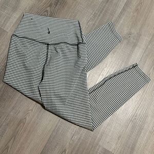 Nike Dri-fit Buffalo Plaid Logo Leggings, Black / White, Women’s Size Small NEW